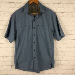 REI Gray Blue Button Up Men's Sz Small